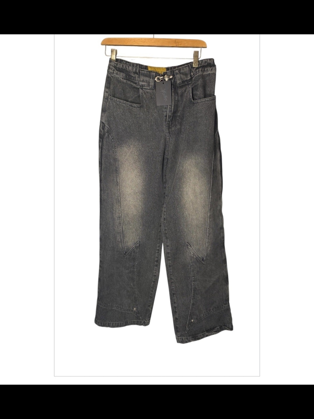 Relaxed Black Washed Men’s Jeans